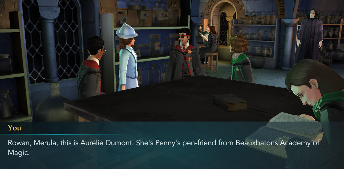 Procédure pas à pas mystère de Harry Potter à Poudlard accueillant la première partie de Beauxbatons
