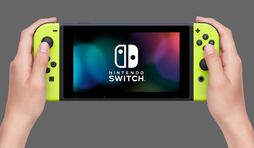 Nintendo Switch jaune joy-con