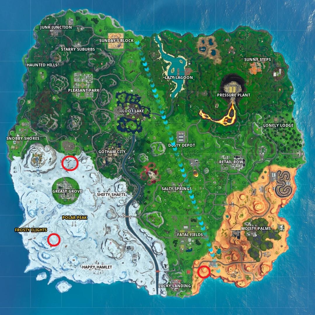 Fortnite Bullseye Emplacements