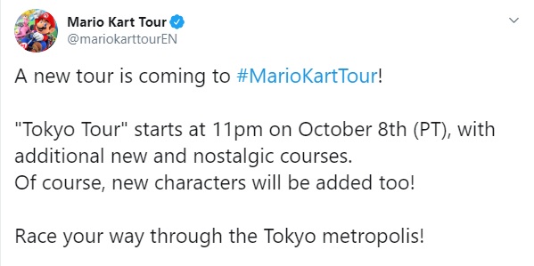 Mario Kart Tour Twitter