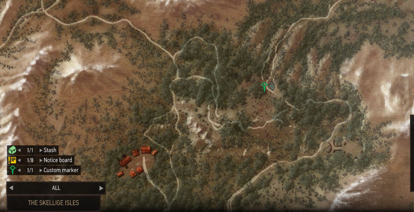 Emplacement des grémistes et des herboristes dans The Witcher 3: Wild Hunt