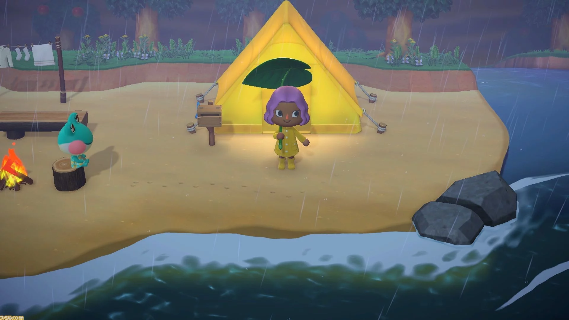 Animal Crossing: New Horizons Rain