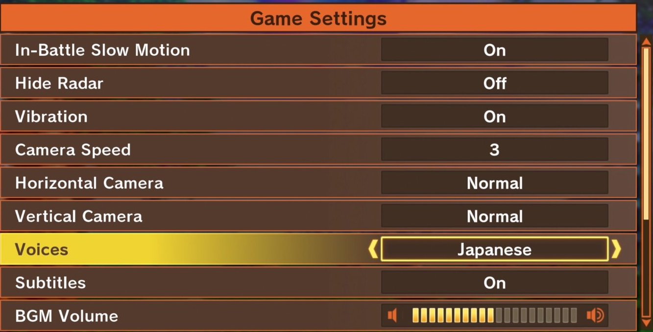 Paramètres du jeu Dragon Ball Z: Kakarot