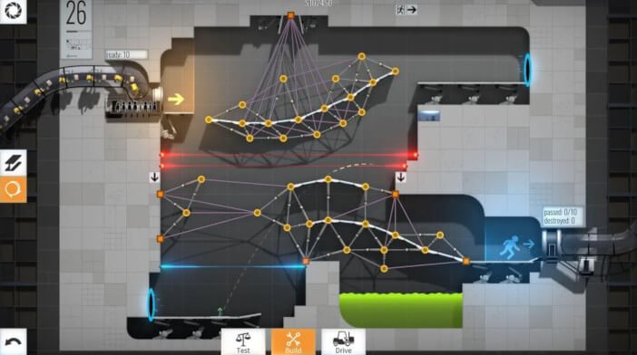 Les 10 meilleurs jeux mobiles qui fonctionnent mieux sur Tablets Bridge Constructor Portal