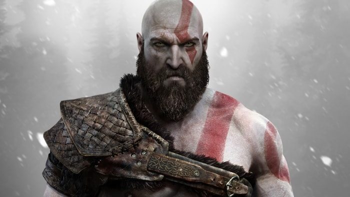 Personnages à barbe - Kratos - God of War-min