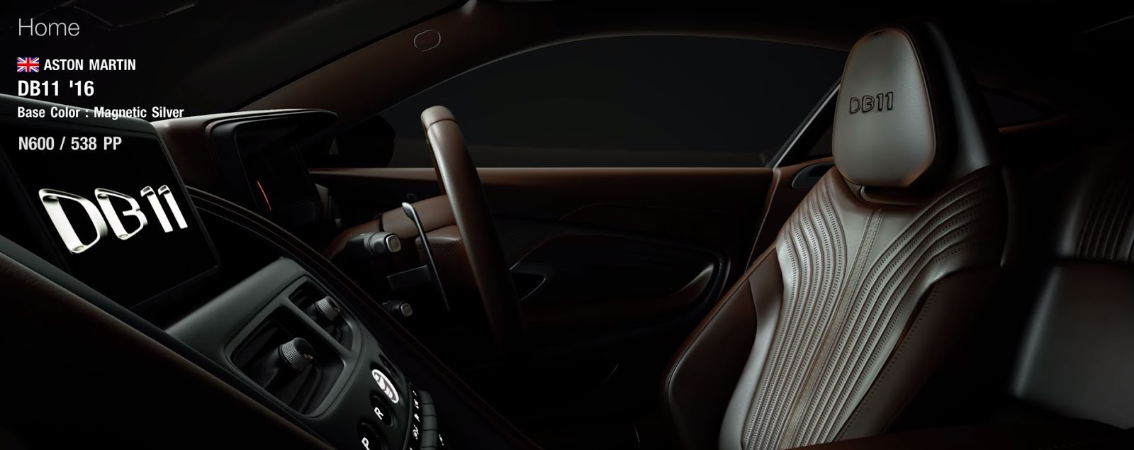 Intérieur Gran Turismo 7 Aston Martin DB11