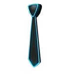 cravate bleu fluo
