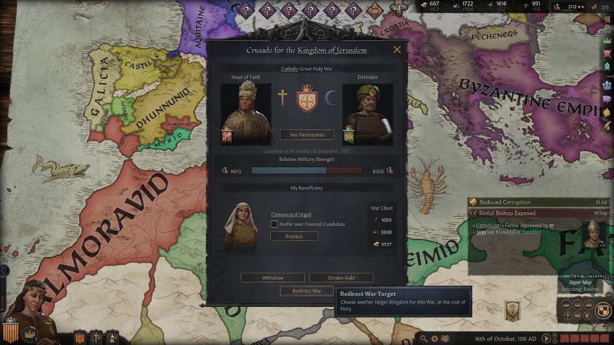 Comment fonctionnent les croisades dans Crusader Kings 3