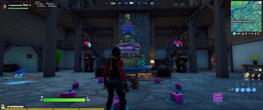 Ou Trouver Des Gateaux D Anniversaire A Fortnite Tous Les Dix Emplacements De Gateaux D Anniversaire Chapitre 2 Saison 4