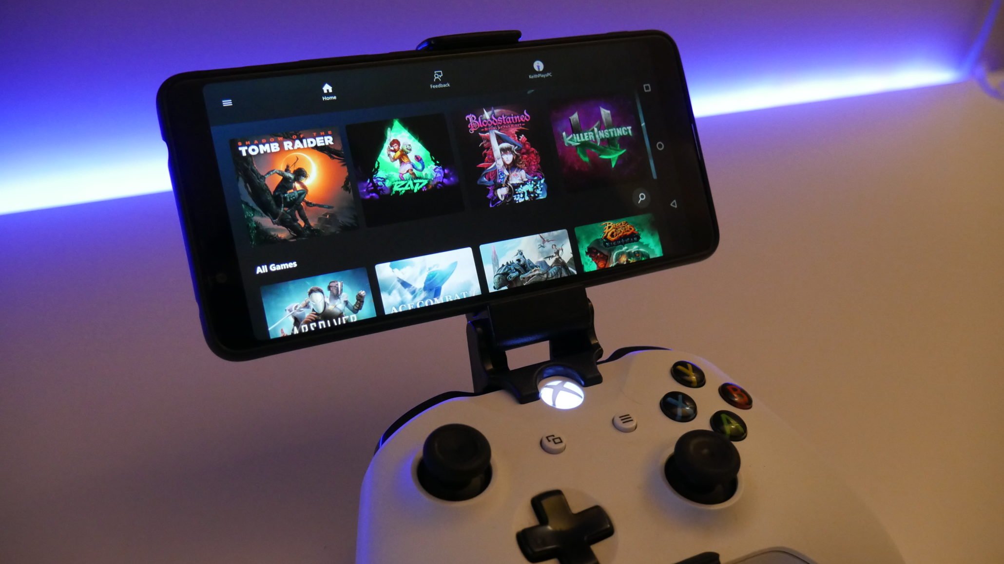 Tous les jeux Android lancent des jeux sur Xbox Project xCloud
