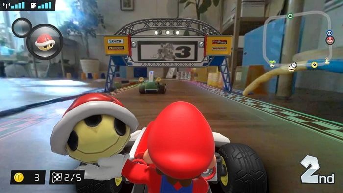 Circuit maison en direct de Mario Kart