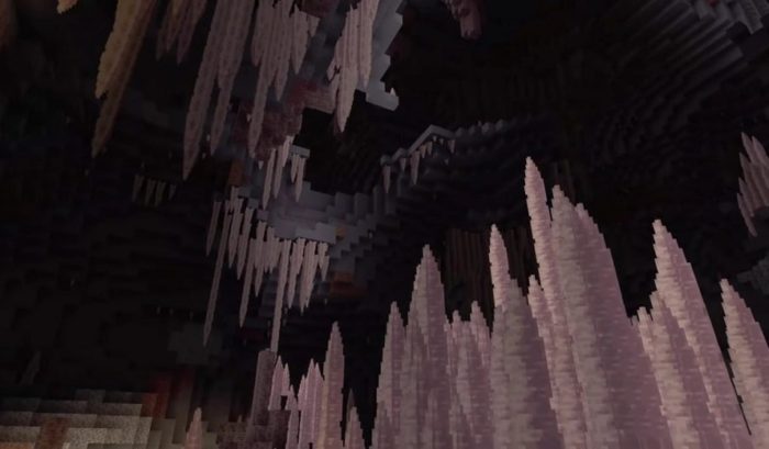 Grottes et falaises de Minecraft