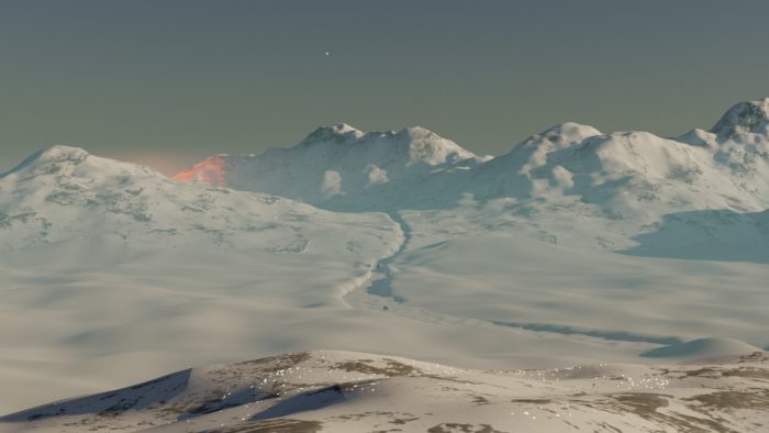 Enterré dans la glace Capture d'écran de la glace antarctique.
