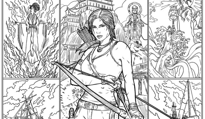 Livre de coloriage Tomb Raider