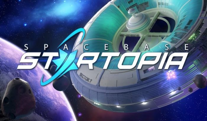 L'art du titre Startopia de la base spatiale