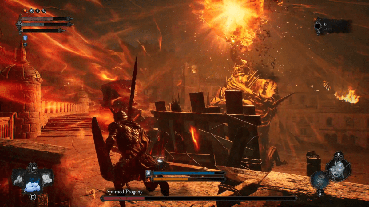 la progéniture rejetée explose dans le cadre d'un guide sur la façon de battre le boss dans Lords of the Fallen.