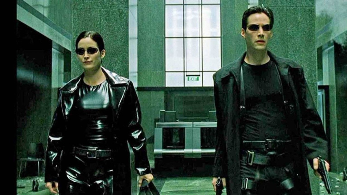 Neo et Trinity dans Matrix