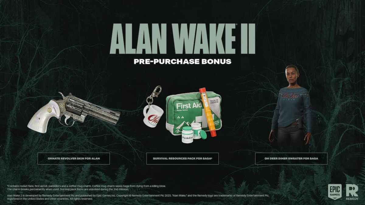 Bonus de préachat Alan Wake 2