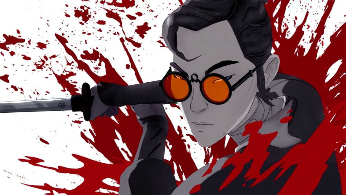 Blue Eye Samurai obtient-il une deuxième saison ?  Le protagoniste Mizu est inondé de sang.