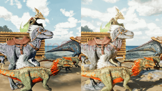 Différence graphique entre Ark Ascended et Ark Survival Eveolved