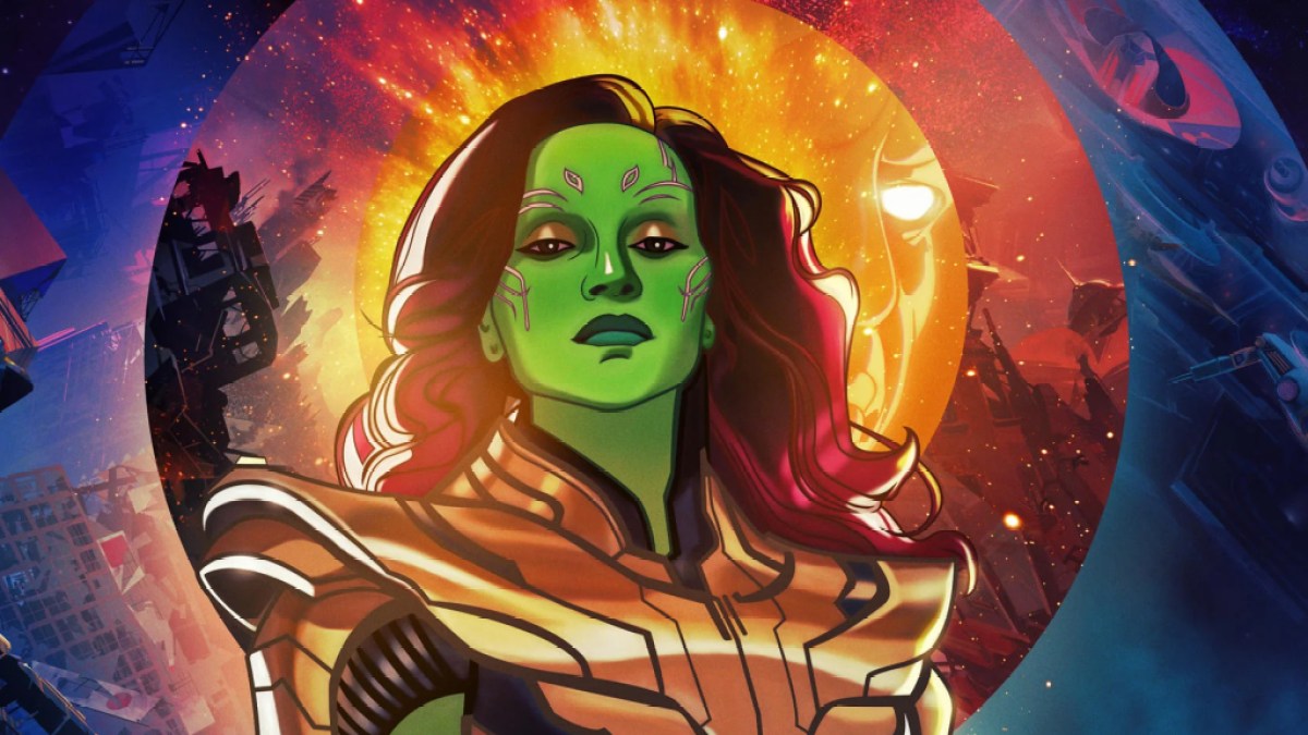 Gamora dans Et si... de Marvel Studios ?  dans le cadre d'un article sur tous les acteurs majeurs et la liste des acteurs de la saison 2.