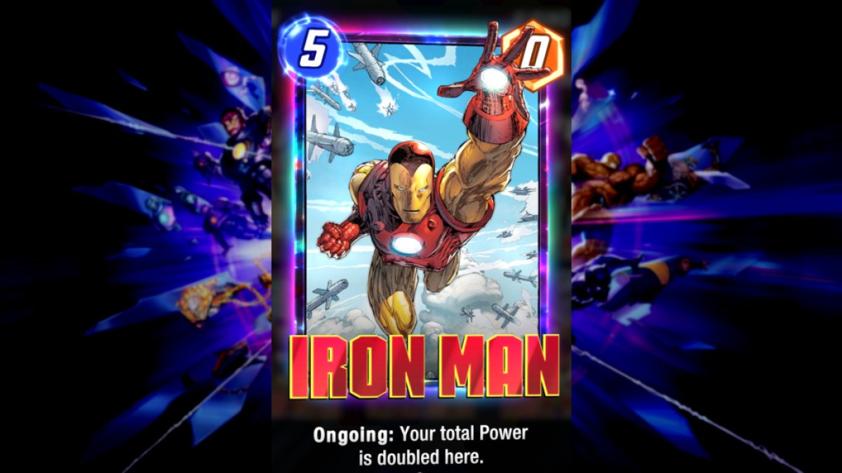 Carte en cours d'Iron Man dans Marvel Snap.