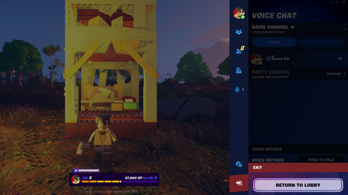 Comment enregistrer dans LEGO Fortnite.