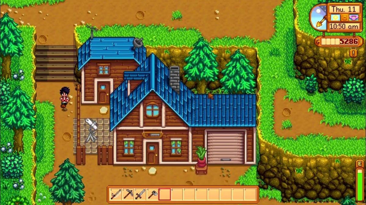 La maison de Robin à Stardew Valley.