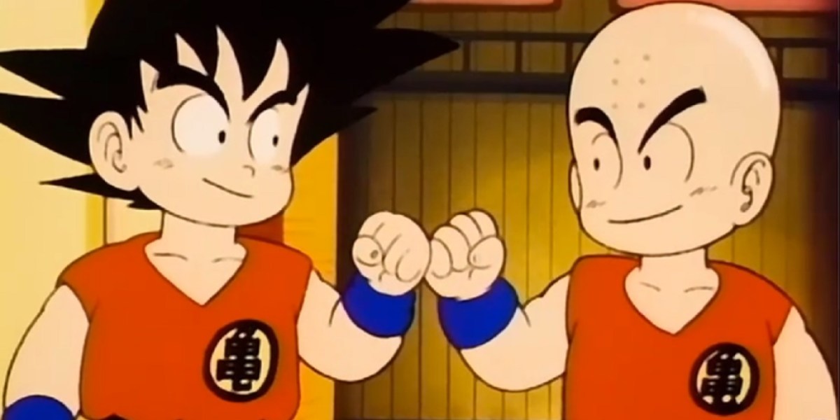Coup de poing de Goku et Krilin
