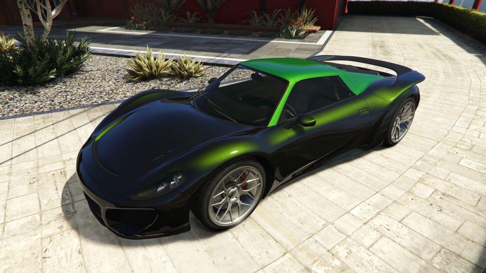 Le Pfister 811 dans GTA 5. Cette image fait partie d'un article sur les voitures les plus rapides de GTA 5, classées par vitesse.