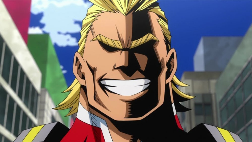 Tout pourrait sourire.  Cette image fait partie d'un article sur les personnages les plus forts de My Hero Academia, classés.