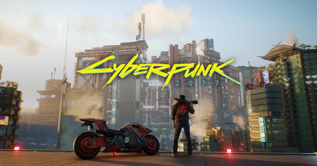 V debout près d'une moto futuriste dans Cyberpunk 2077. Cette image fait partie d'un article sur tous les trophées et réalisations cachés dans Cyberpunk 2077.