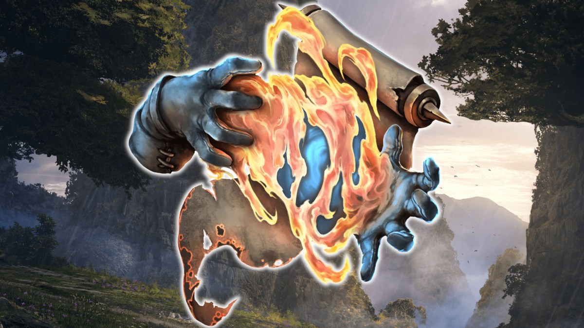 Mains autour d’une boule enflammée.  Cette image fait partie d'un article sur la meilleure maîtrise et les meilleures constructions de Mage dans Last Epoch.