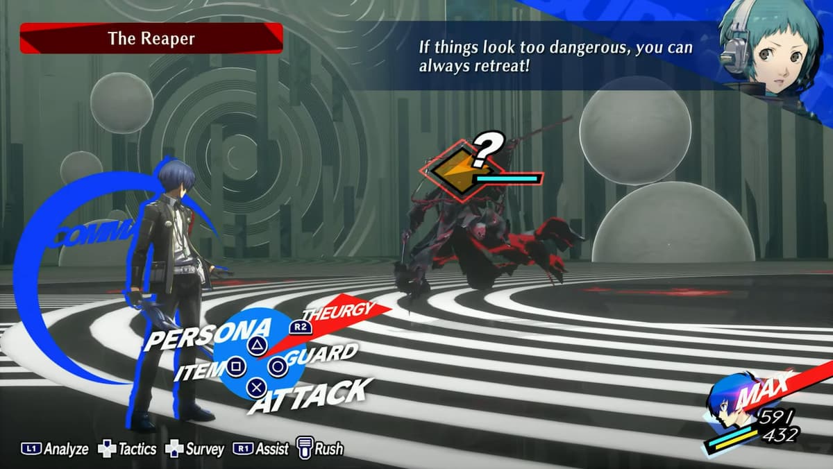 reaper in persona 3 recharger