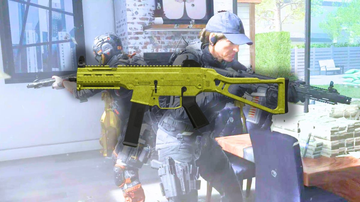 L'attaquant dans MW3.  Cette image fait partie d'un article sur le meilleur SMGS de Modern Warfare 3 (MW3).