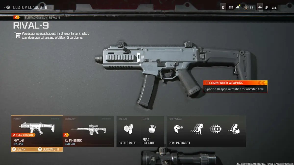 Le Rival-9 dans MW3.