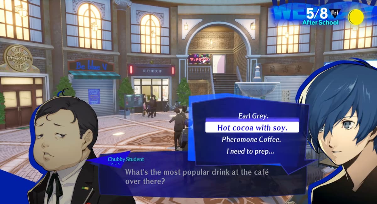 Persona 3 recharge les réponses du roi gourmet