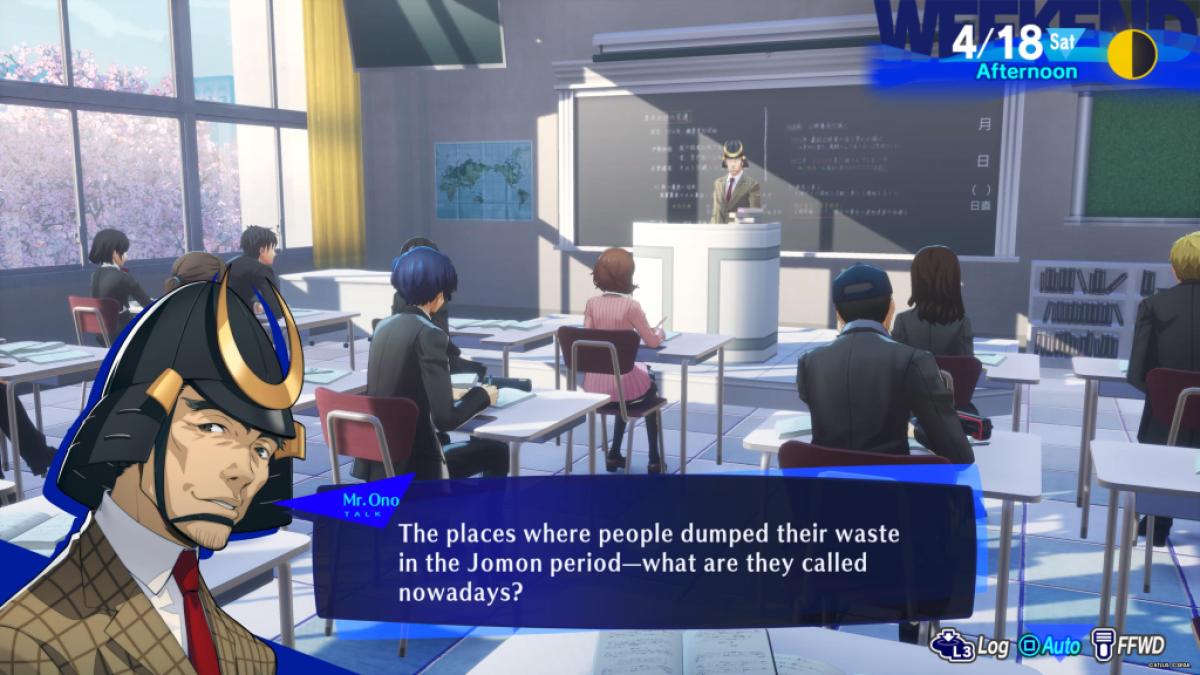 Toutes les réponses de classe dans Persona 3 Reload